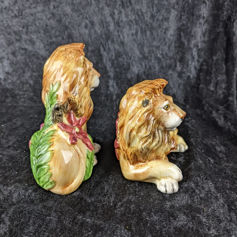 Fitz & Floyd Serengeti collection lion salt & pepper shakers - Picture 4 of 10